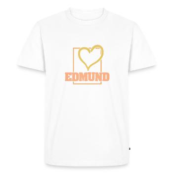 Don pour Edmund - T-shirt Premium bio Homme - blanc - Devant - Nico (187cm)