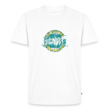 Fête des pères Elliot - T-shirt Premium bio Homme - blanc - Devant - Nico (187cm)