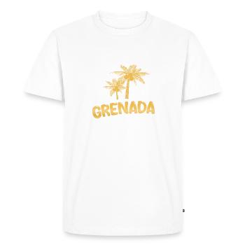 Grenade en tant que Grenade - T-shirt Premium bio Homme - blanc - Devant - Nico (187cm)