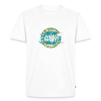 Elias - Men's Premium Organic T-Shirt - white - Front - Nico (187cm)
