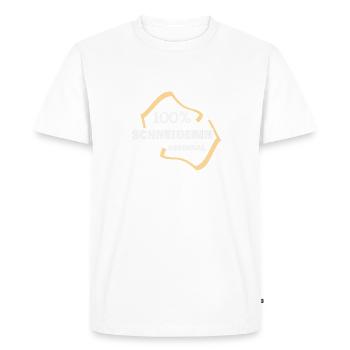 Profession : Couturière - T-shirt Premium bio Homme - blanc - Devant - Nico (187cm)