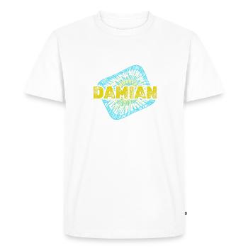 Cadeau pour Damian - T-shirt Premium bio Homme - blanc - Devant - Nico (187cm)