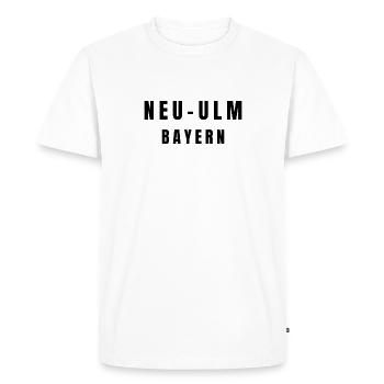 Neu-Ulm Bavaria - Men's Premium Organic T-Shirt - white - Front - Nico (187cm)