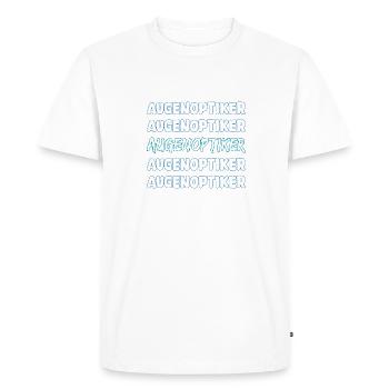 Opticien comme métier - T-shirt Premium bio Homme - blanc - Devant - Nico (187cm)