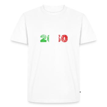 Italie 2030 - T-shirt Premium bio Homme - blanc - Devant - Nico (187cm)