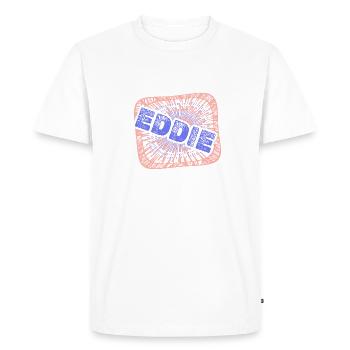 Colleague Eddie - Men's Premium Organic T-Shirt - white - Front - Nico (187cm)
