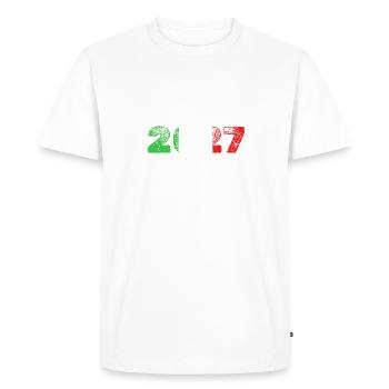 2027 - T-shirt Premium bio Homme - blanc - Devant - Nico (187cm)