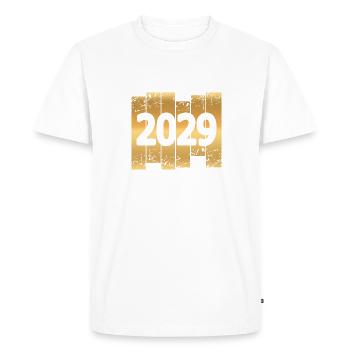 2029 - T-shirt Premium bio Homme - blanc - Devant - Nico (187cm)