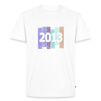 2013 - Men's Premium Organic T-Shirt - white - Front - Nico (187cm)