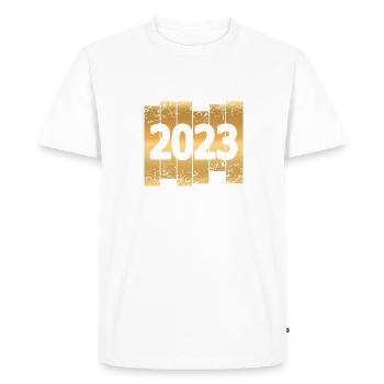 2023 - T-shirt Premium bio Homme - blanc - Devant - Nico (187cm)