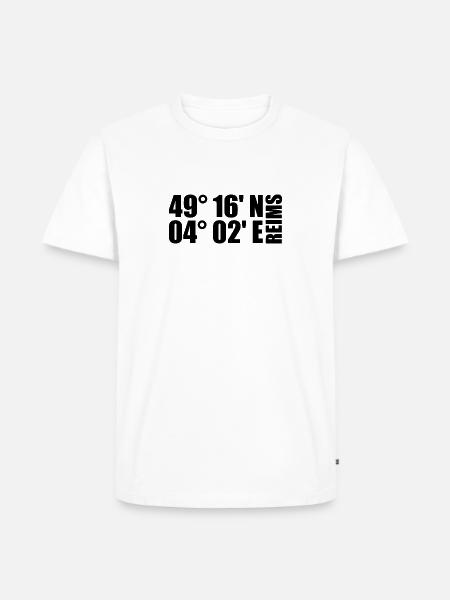 Reims Coordinates - Men's Premium Organic T-Shirt - white