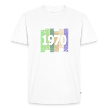 Œuvre d’art 1970 - T-shirt Premium bio Homme - blanc - Devant - Nico (187cm)