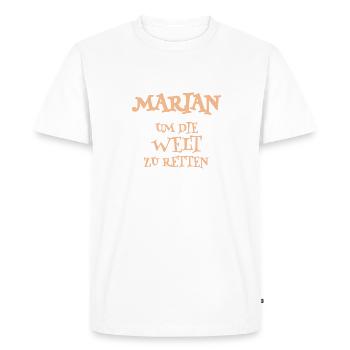 Cadeau pour Marian - T-shirt Premium bio Homme - blanc - Devant - Nico (187cm)