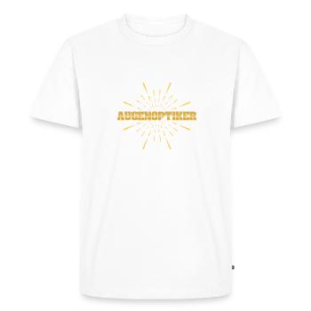 Métier Opticien - T-shirt Premium bio Homme - blanc - Devant - Nico (187cm)