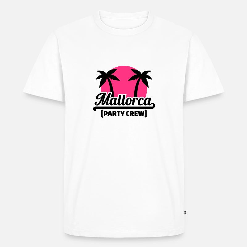 Mallorca - Männer Premium Bio T-Shirt - Weiß