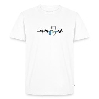 Guatemala Guatemalan Flag DNA I Gift - Men's Premium Organic T-Shirt - white - Front - Nico (187cm)