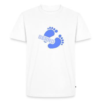 Footprint Bernd - Men's Premium Organic T-Shirt - white - Front - Nico (187cm)
