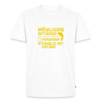Cadeau pour Cayden - T-shirt Premium bio Homme - blanc - Devant - Nico (187cm)