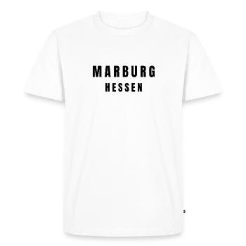 Marburg, Hesse - T-shirt Premium bio Homme - blanc - Devant - Nico (187cm)
