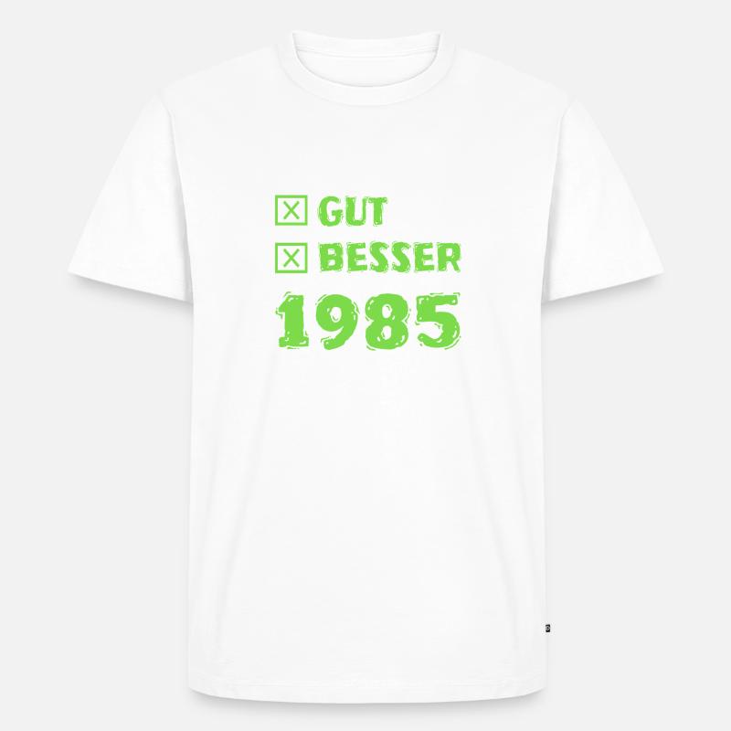 Jahr 1985 - Männer Premium Bio T-Shirt - undefined