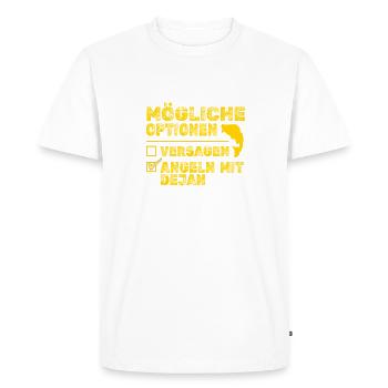 Dejan Dejan - T-shirt Premium bio Homme - blanc - Devant - Nico (187cm)