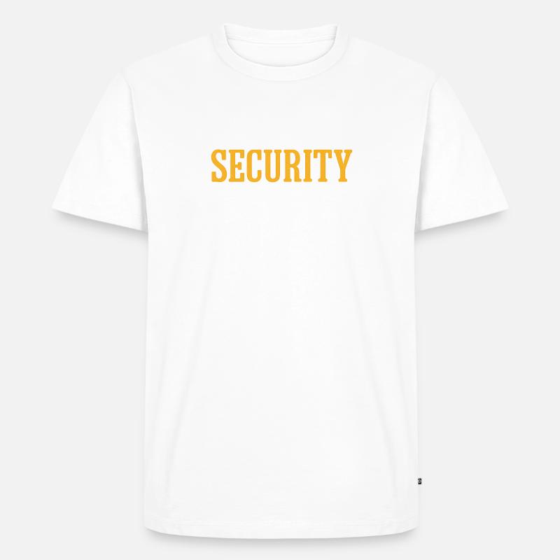 SECURITY - Männer Premium Bio T-Shirt - Weiß