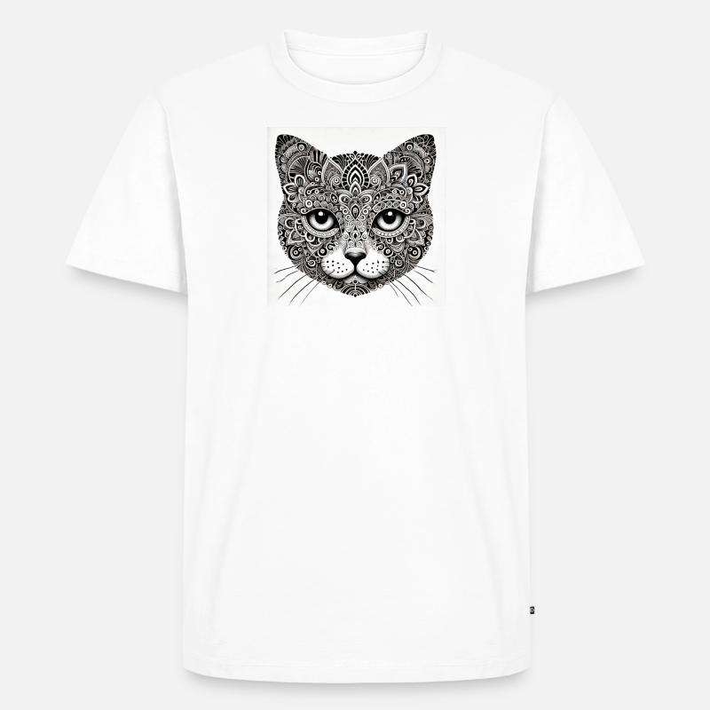 kAtze - Männer Premium Bio T-Shirt - Weiß
