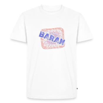 Cadeau pour Baran - T-shirt Premium bio Homme - blanc - Devant - Nico (187cm)
