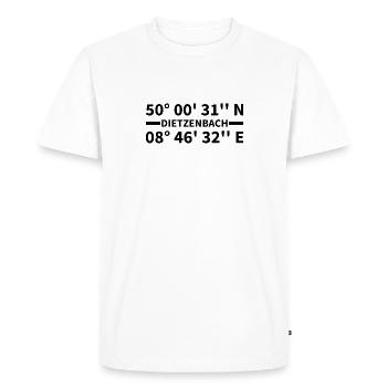 Dietzenbach coordinates - Men's Premium Organic T-Shirt - white - Front - Nico (187cm)