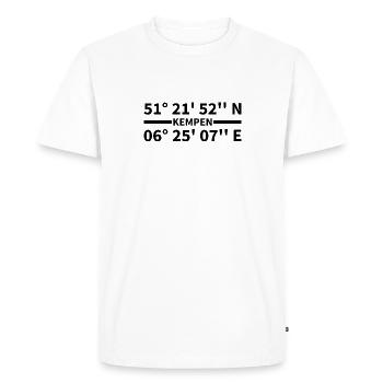 Kempen coordinates - Men's Premium Organic T-Shirt - white - Front - Nico (187cm)