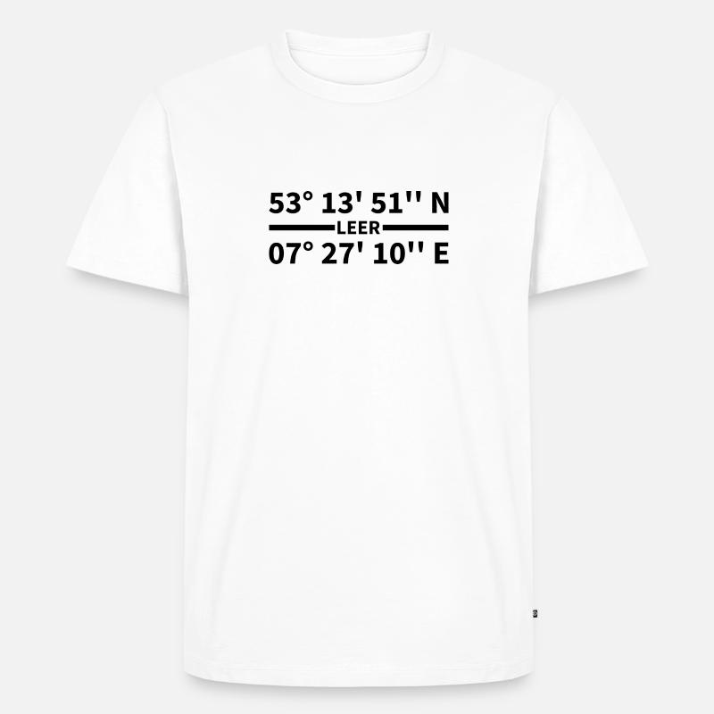 Empty coordinates - Men's Premium Organic T-Shirt - white