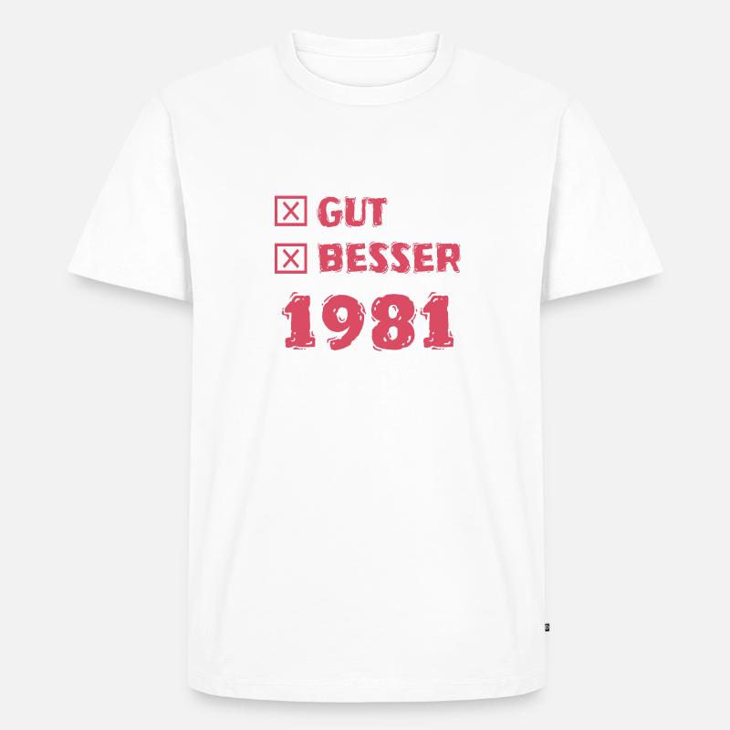 Jahr 1981 - Männer Premium Bio T-Shirt - undefined