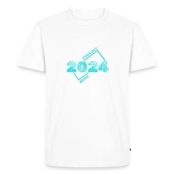 2024 - T-shirt Premium bio Homme - blanc - Devant - Nico (187cm)