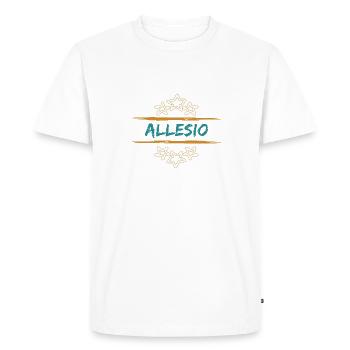 Allesio Allesio - T-shirt Premium bio Homme - blanc - Devant - Nico (187cm)