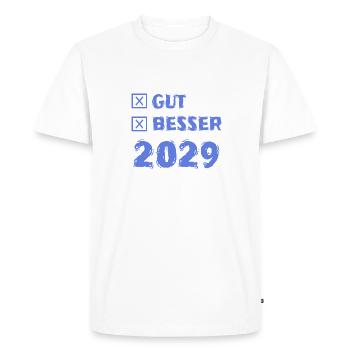 2029 - T-shirt Premium bio Homme - blanc - Devant - Nico (187cm)