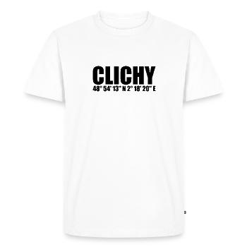 Clichy coordinates - Men's Premium Organic T-Shirt - white - Front - Nico (187cm)
