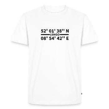 Lemgo coordinates - Men's Premium Organic T-Shirt - white - Front - Nico (187cm)