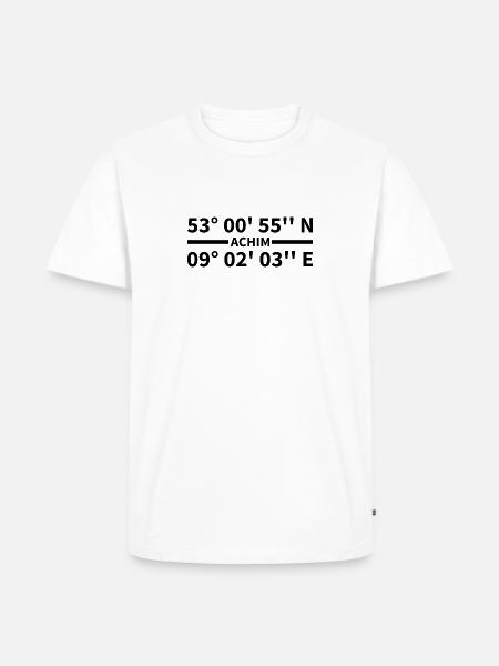 Achim Coordinates - Men's Premium Organic T-Shirt - white