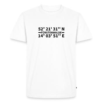 Fürstenwalde coordinates - Men's Premium Organic T-Shirt - white - Front - Nico (187cm)