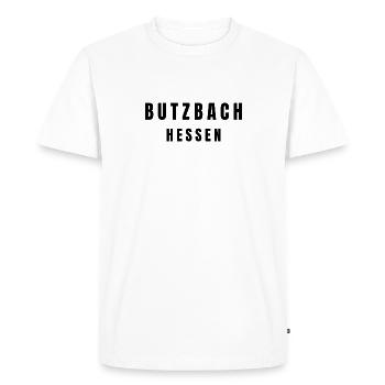 Butzbach, Hesse - T-shirt Premium bio Homme - blanc - Devant - Nico (187cm)