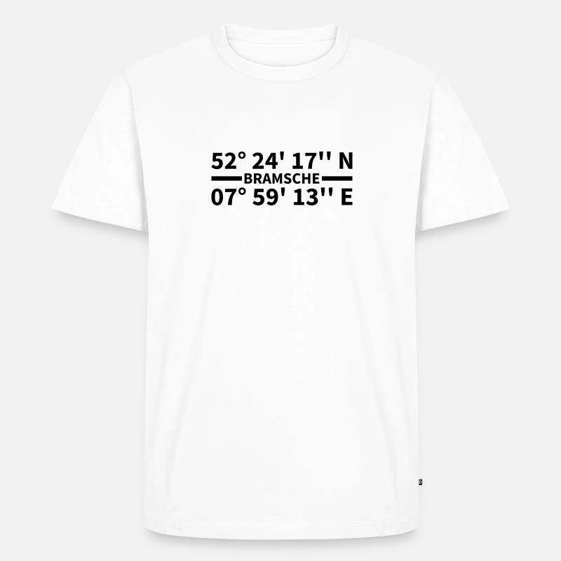 Bram's coordinates - Men's Premium Organic T-Shirt - white
