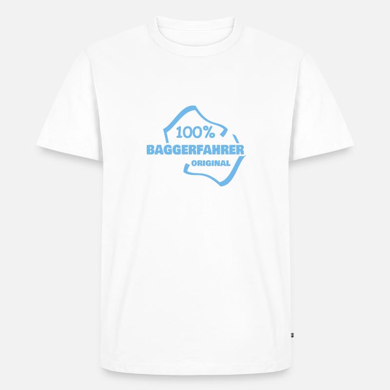 Beruf Baggerfahrer - Männer Premium Bio T-Shirt - undefined
