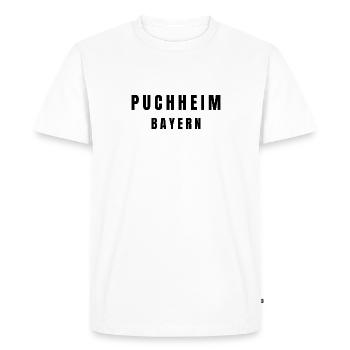 Puchheim, Bavaria - Men's Premium Organic T-Shirt - white - Front - Nico (187cm)