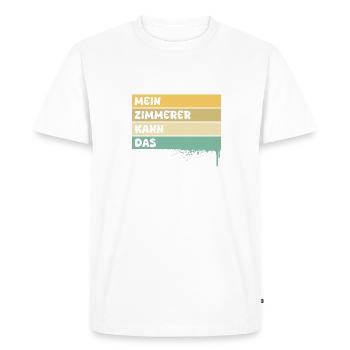 Charpentier - T-shirt Premium bio Homme - blanc - Devant - Nico (187cm)