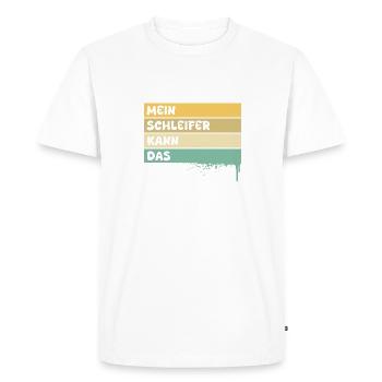 Occupation: Grinder - Men's Premium Organic T-Shirt - white - Front - Nico (187cm)