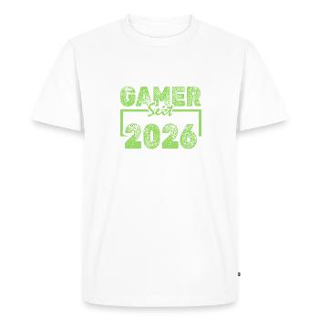 Freak 2026 - Men's Premium Organic T-Shirt - white - Front - Nico (187cm)