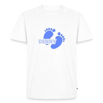 Gift for Denny - Men's Premium Organic T-Shirt - white - Front - Nico (187cm)