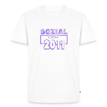Social Worker 2011 - Men's Premium Organic T-Shirt - white - Front - Nico (187cm)
