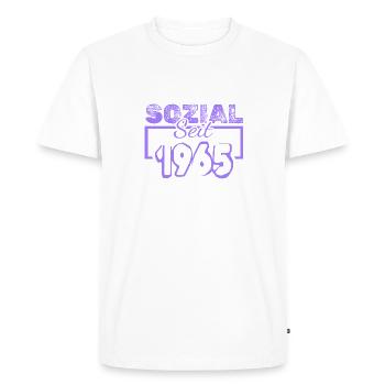 Social worker 1965 - Men's Premium Organic T-Shirt - white - Front - Nico (187cm)