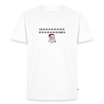 Santa Claus Gloria In Exelci's Deo Gift Idea - Men's Premium Organic T-Shirt - white - Front - Nico (187cm)